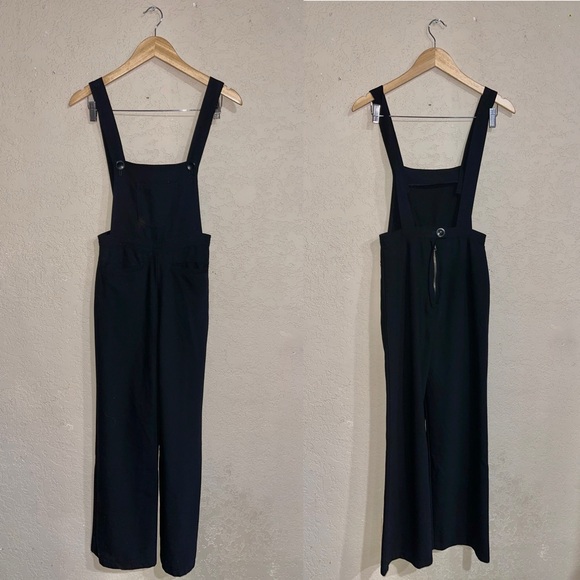 Reformation | Black Overall Jumpsuit Size: Small - Picture 2 of 5